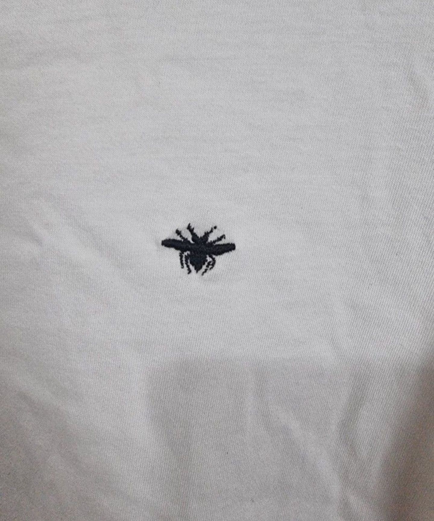 Dior Dior Embroided Bee Vneck Tee Size US S / EU 44-46 / 1 - 3 Thumbnail