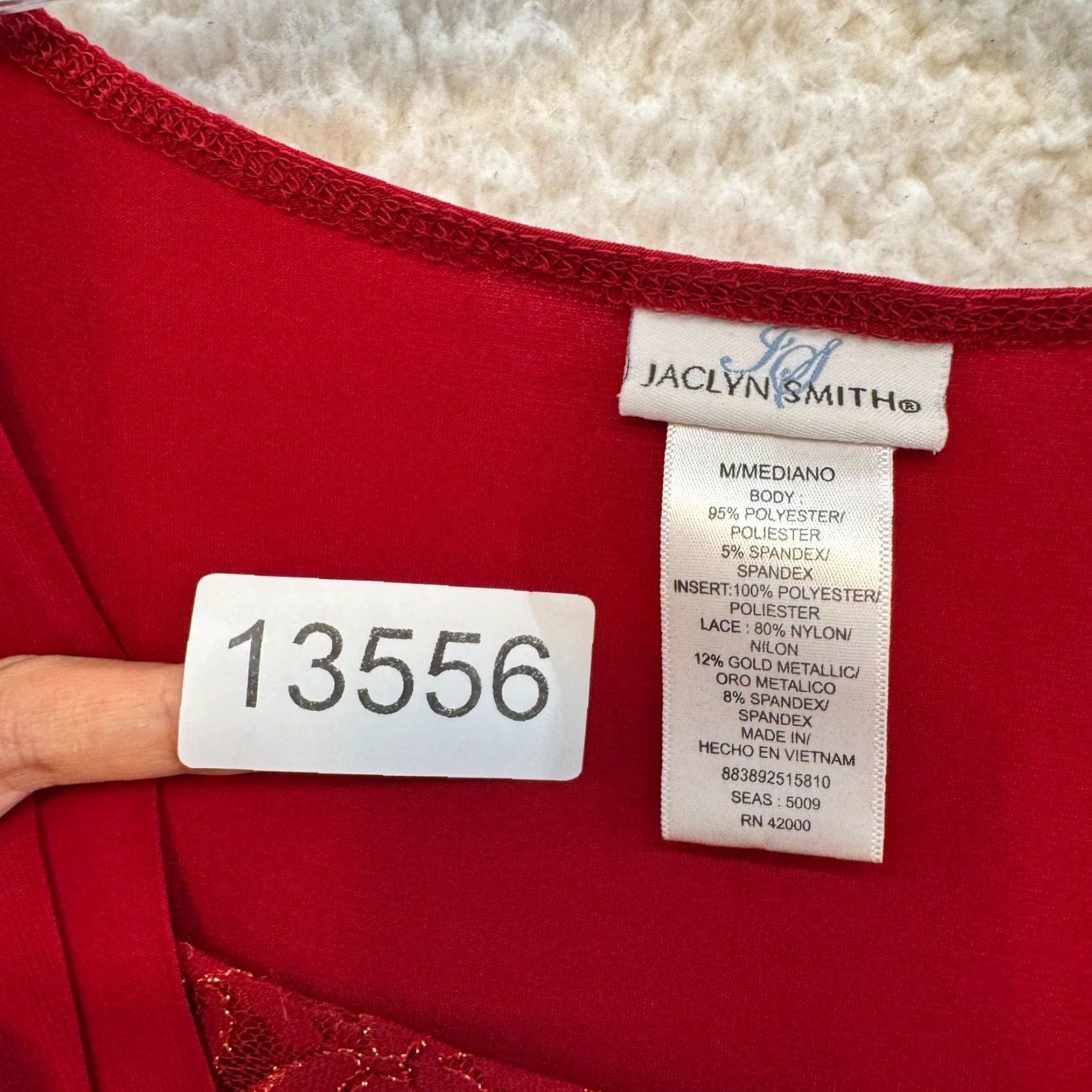 Vintage VINTAGE Y2K Top Red Jersey Ruched Cowl Neck Cocktail Large Slinky Stretch Shirt Womens L Size L / US 10 / IT 46 - 6 Thumbnail