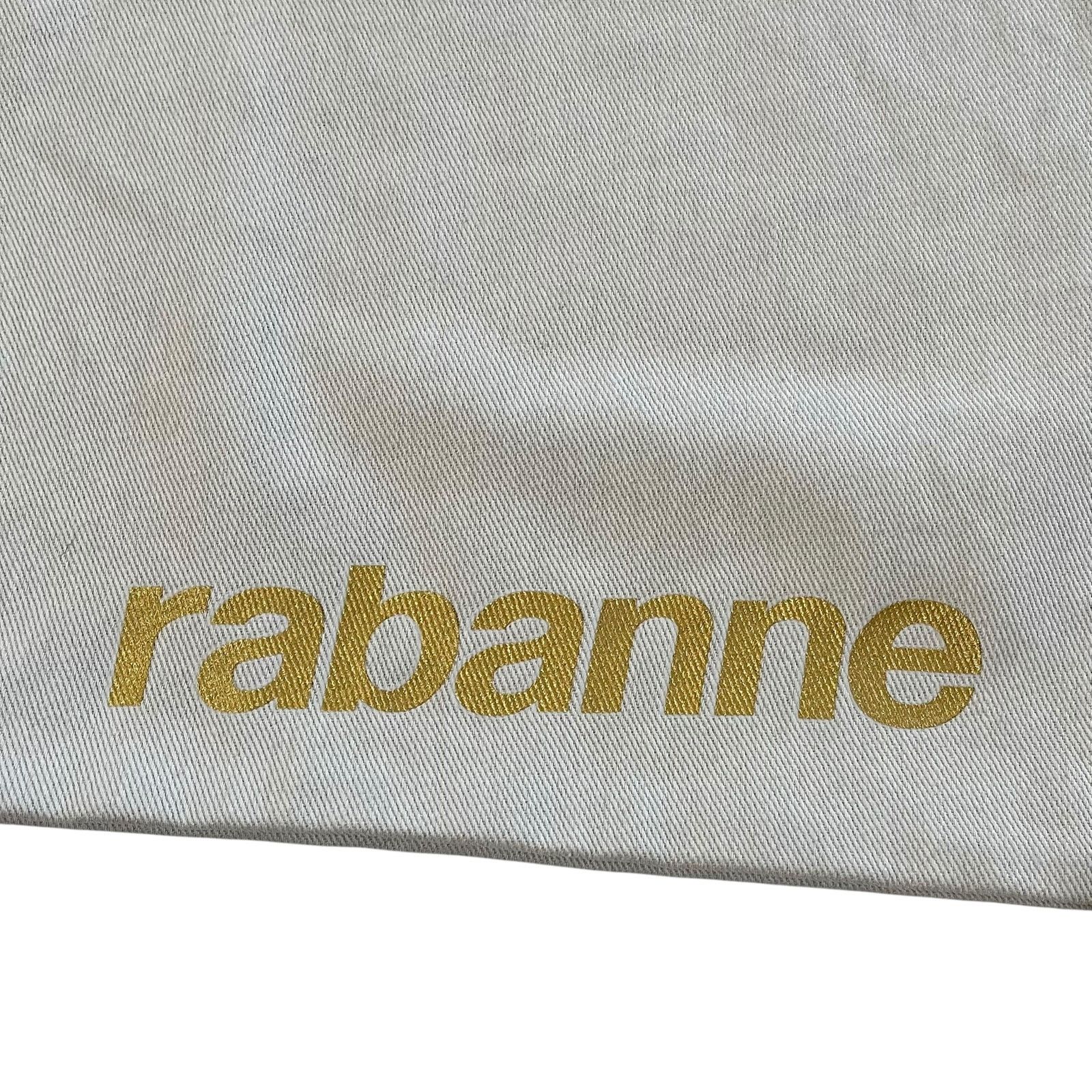 Paco Rabanne NWOT Rabanne Light Gray Gold Logo Unisex Tote Bag Size ONE SIZE - 4 Thumbnail