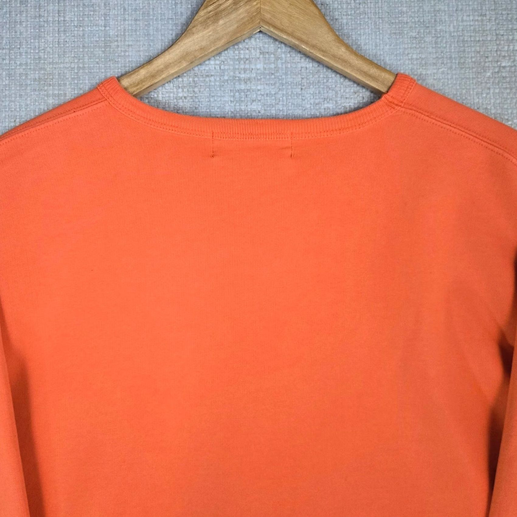 Polo Ralph Lauren VINTAGE Polo Ralph Lauren Shirt Mens XL Orange VTG Size Cotton Sweatshirt Crew Neck Terry Line Size US XL / EU 56 / 4 - 6 Thumbnail
