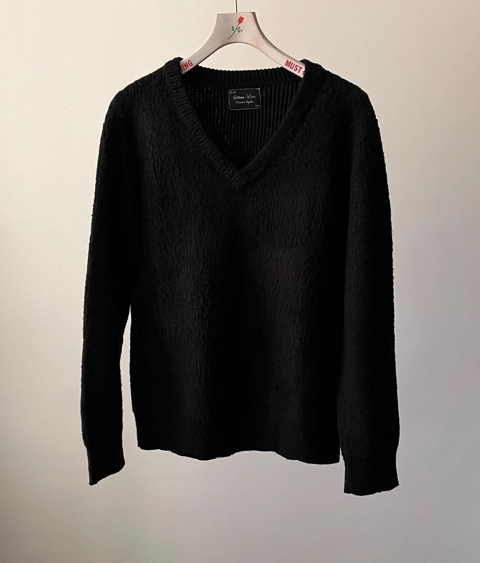 “NUMBER (N)INE” 09AW Vneck knit Number (N)ine Number nine Vneck Wool Sweater | Grailed