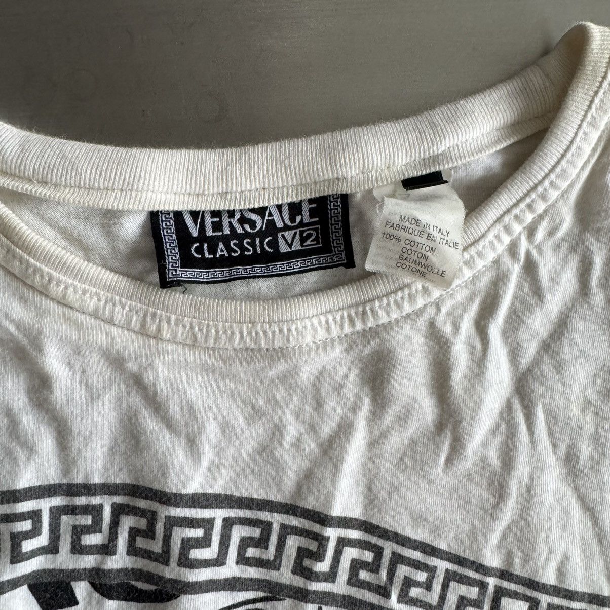 Versace Vintage Versace logo t shirt long sleeve Size US L / EU 52-54 / 3 - 2 Thumbnail