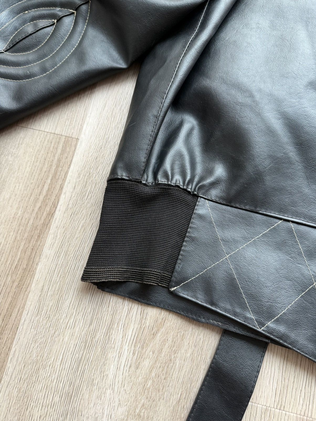 AMI Rare Vintage AMI Black Leather Racing Biker Jacket Size US L / EU 52-54 / 3 - 16 Thumbnail