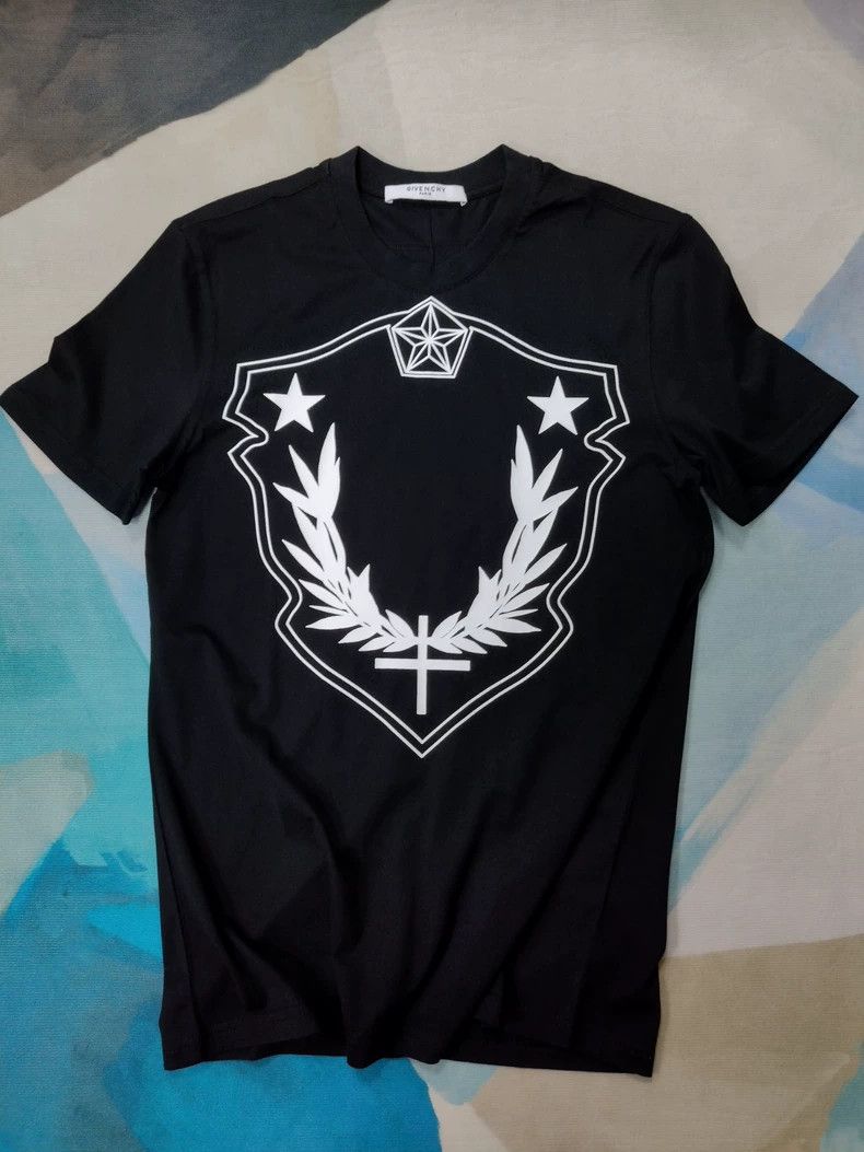 Givenchy Givenchy Black Shield Printed Casual Short Sleeve T-Shirt Size US XS / EU 42 / 0 - 1 Thumbnail