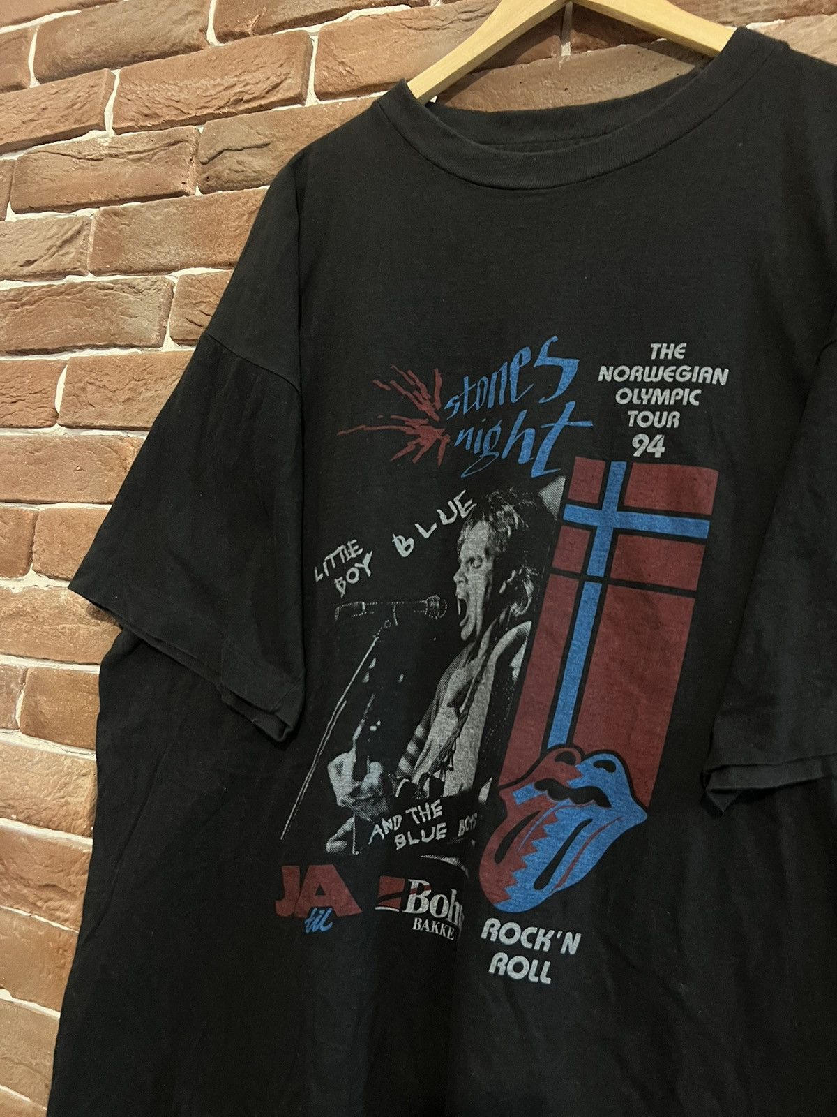 Band Tees Vintage 90s The Rolling Stones Nighth World Tour Band Tee Size US XL / EU 56 / 4 - 3 Thumbnail