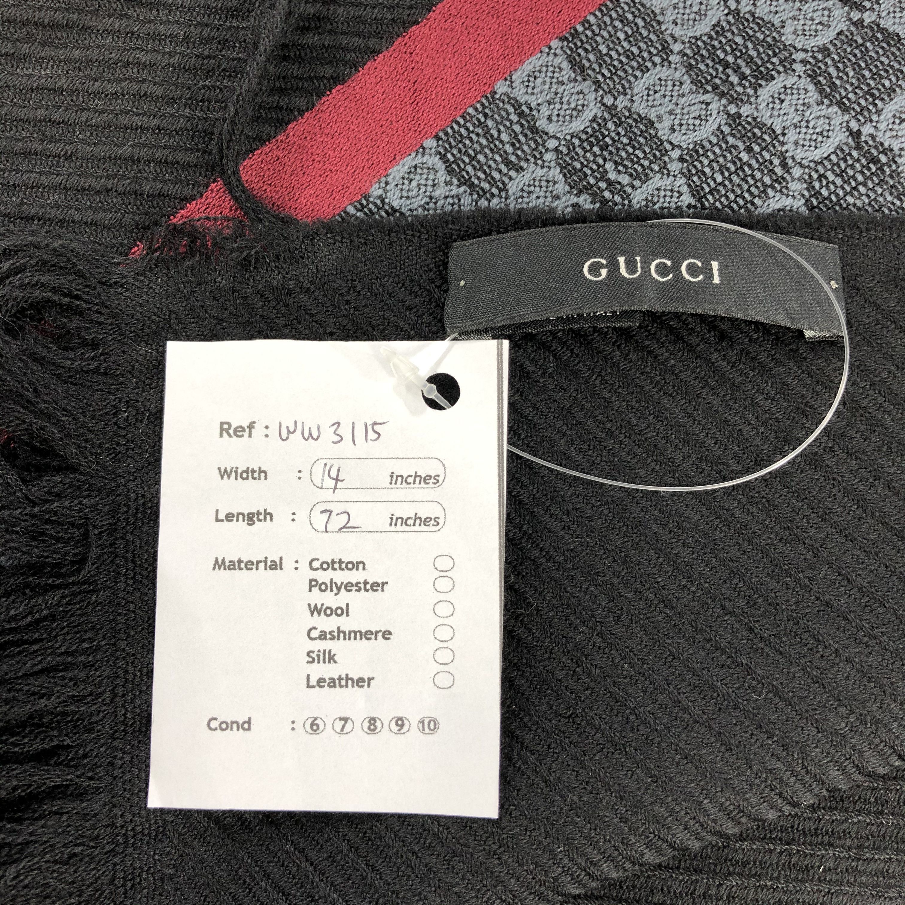 Gucci × Vintage Gucci Scarf Muffler Size ONE SIZE - 8 Thumbnail