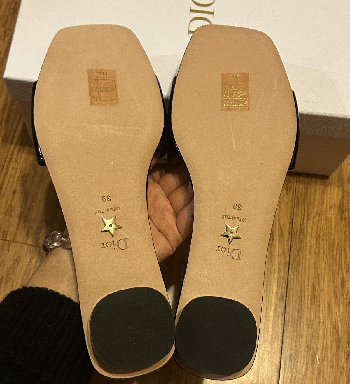 Dior Dior C'EST DIOR SLIDE Black Patent Calfskin Size US 9 / IT 39 - 9 Thumbnail