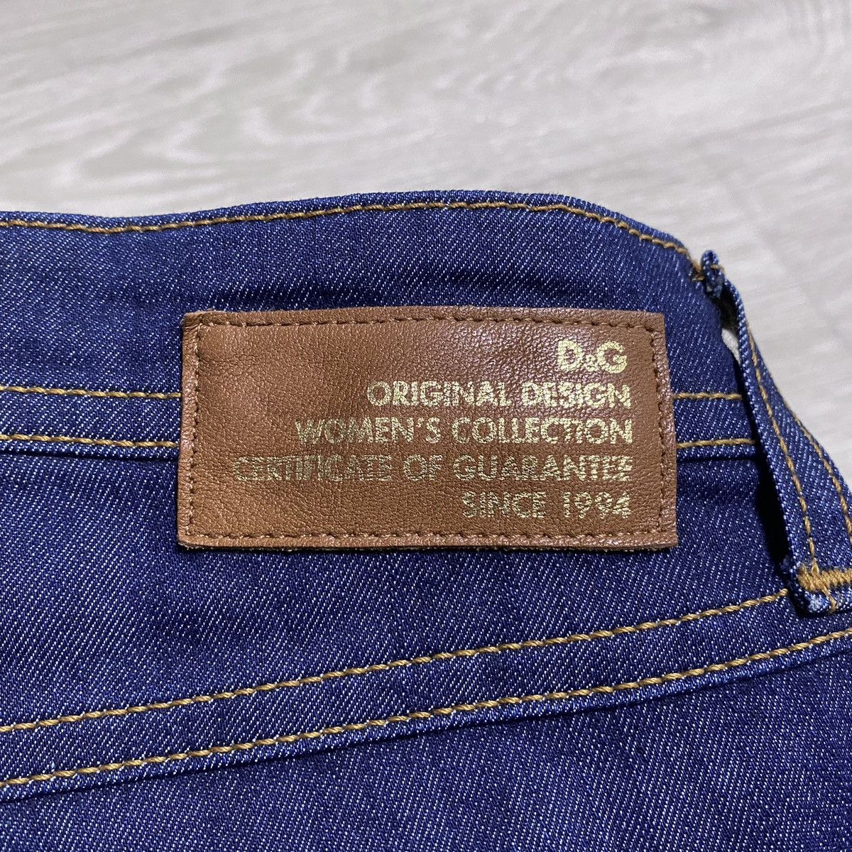 Dolce & Gabbana D&G Woman Wonder Dark Blue Tight Fit Jeans Denim Luxury Size 25" / US 0 / IT 36 - 23 Thumbnail