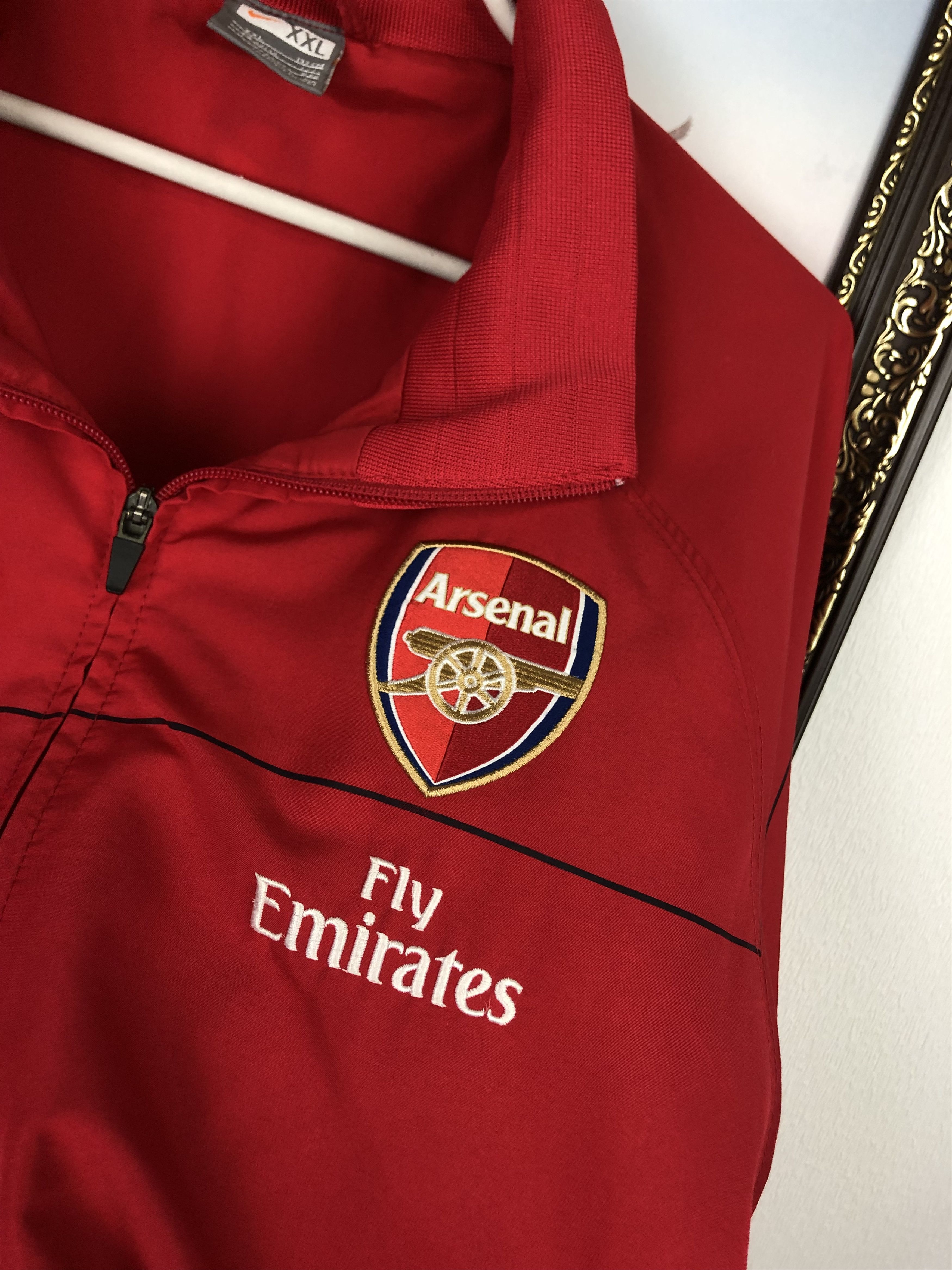 Nike Vintage Nike Arsenal Football Jacket Soccer Track Gunners Size US XXL / EU 58 / 5 - 3 Thumbnail