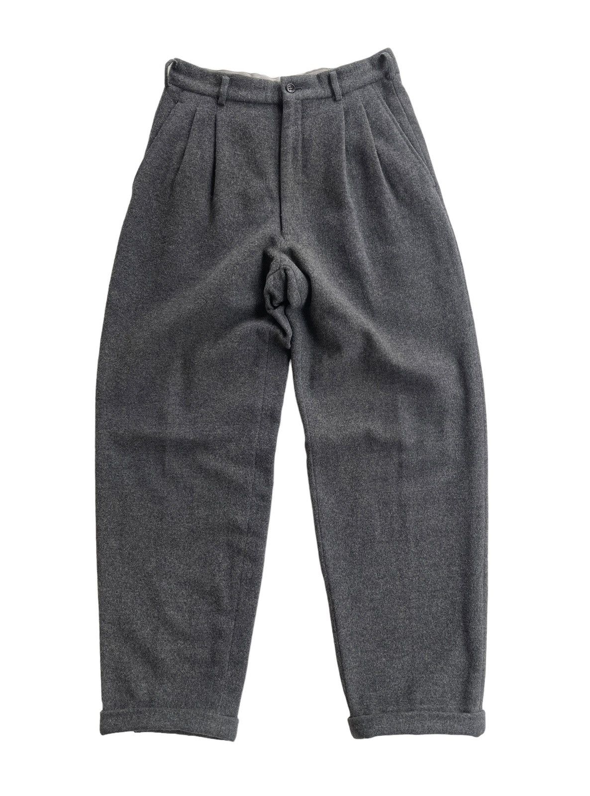 Comme des Garcons Homme 90s Baggy Wool Trousers | Grailed