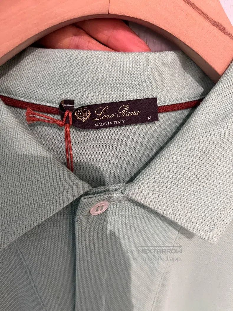 Loro Piana Loro Piana Solid Color Breathable Casual Short Sleeve Polo Size US M / EU 48-50 / 2 - 3 Thumbnail