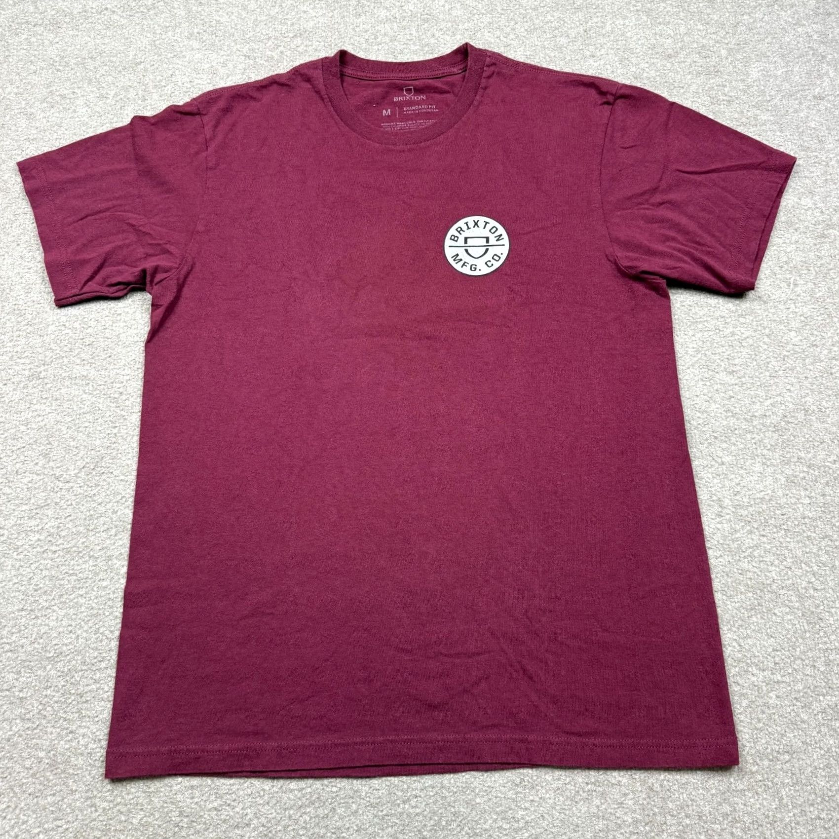Brixton Brixton T-Shirt Shirt Red Brixton Mens Size M Short Sleeve Logo Vintage No Size US M / EU 48-50 / 2 - 7 Thumbnail