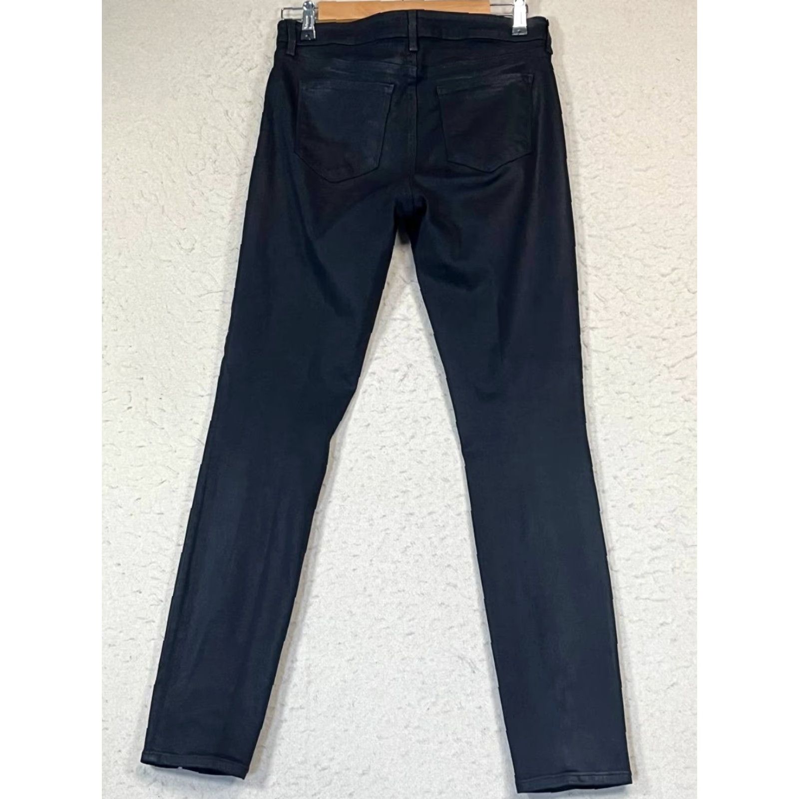 L'AGENCE L'AGENCE Jeans Slim Women's 29 Black Made In USA Waxed Look Flared Slimming USA Womens Pants Size 29 Black L'AGENCE Jeans Size 29" - 2 Thumbnail
