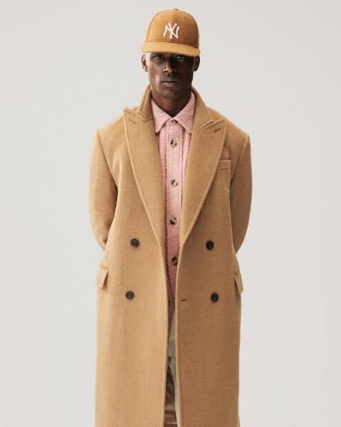 image of Aime Leon Dore Double Breasted Camel Hair Top Coat, Men's (Size Large)