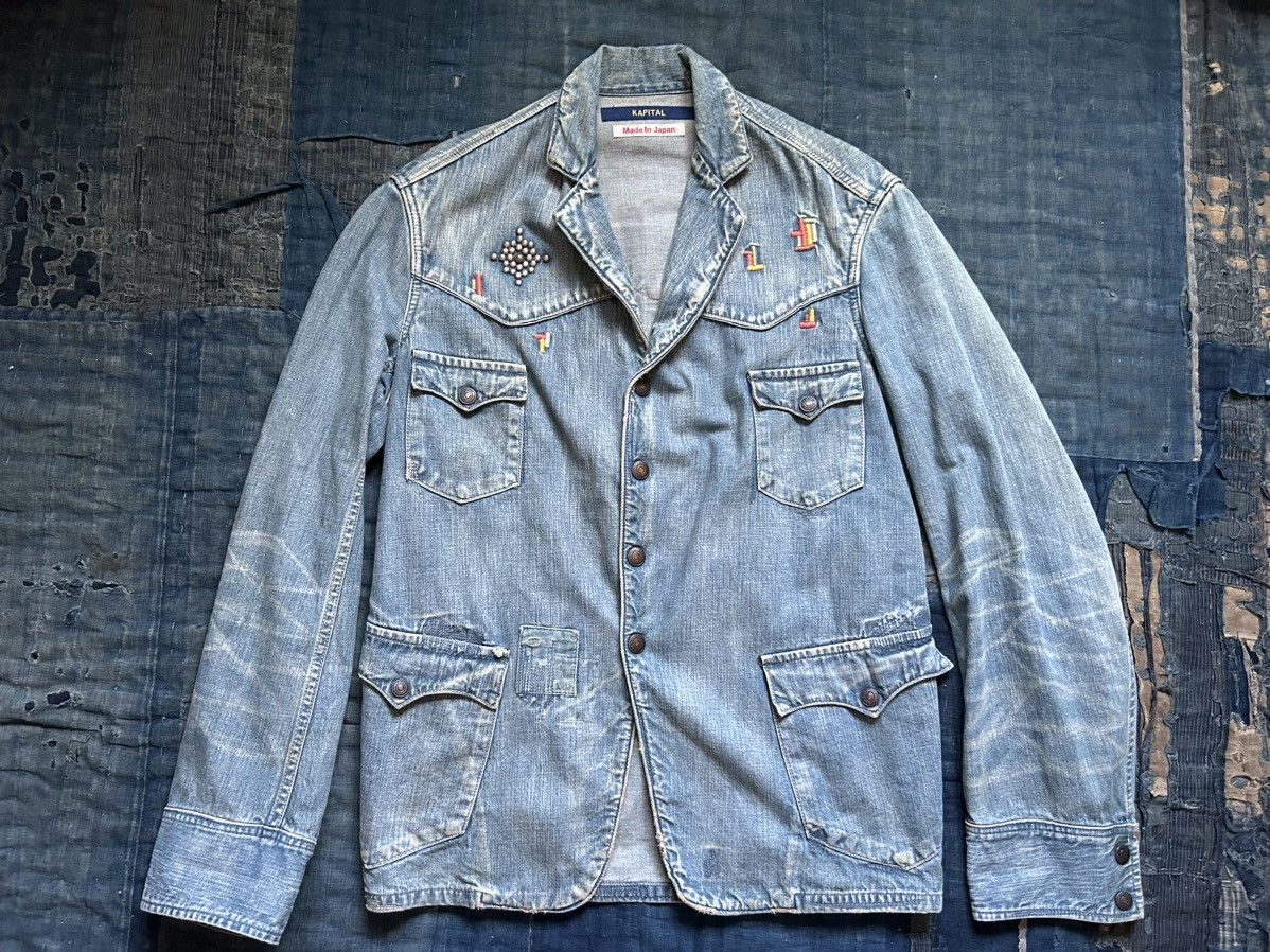 Kapital × Kapital Kountry Kapital damaged Studs coverall denim jacket Size US L / EU 52-54 / 3 - 1 Thumbnail