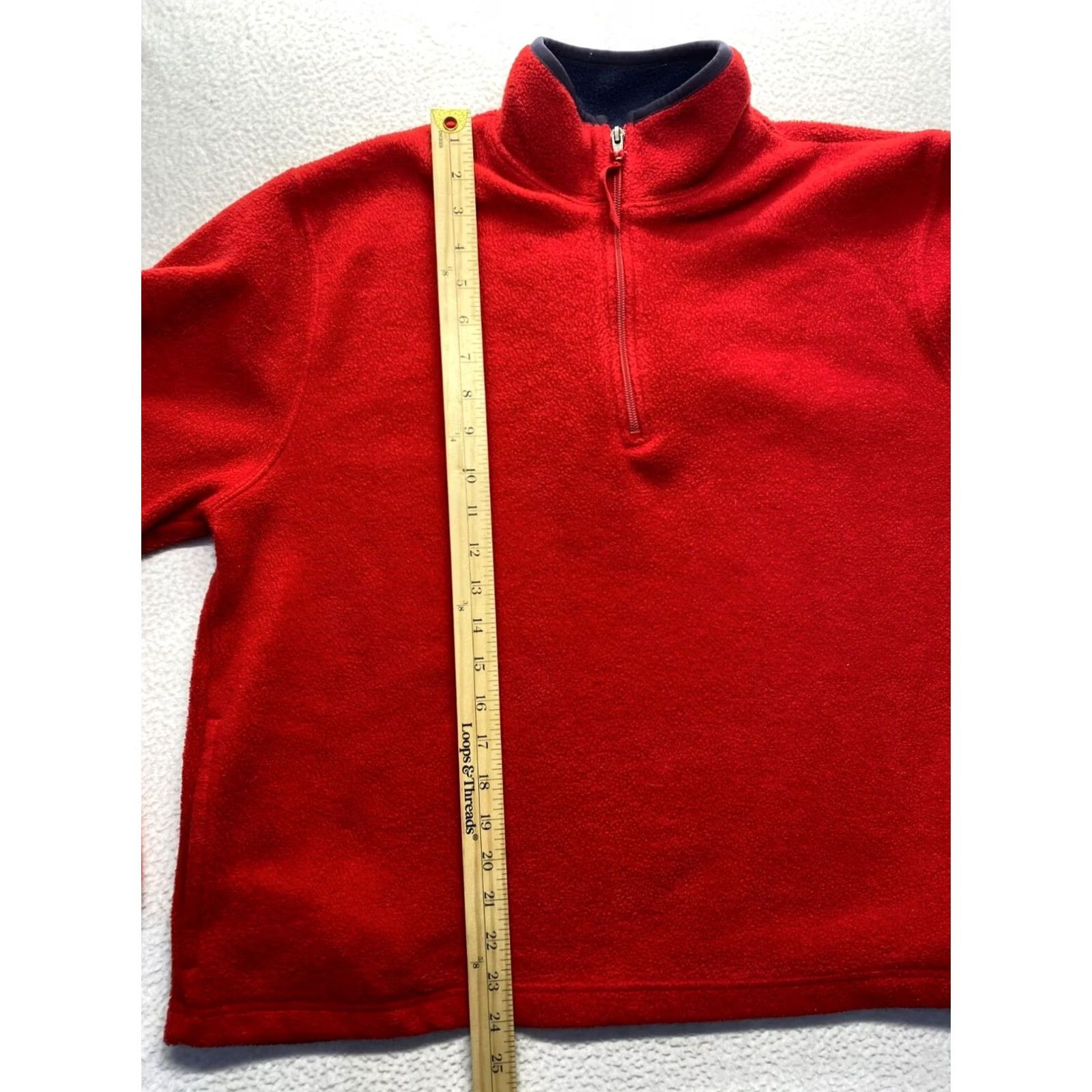Old Navy Old Navy Outlet Red Fleece Pullover Quarter-Zip Jacket XXL #7102 Size US XXL / EU 58 / 5 - 8 Thumbnail