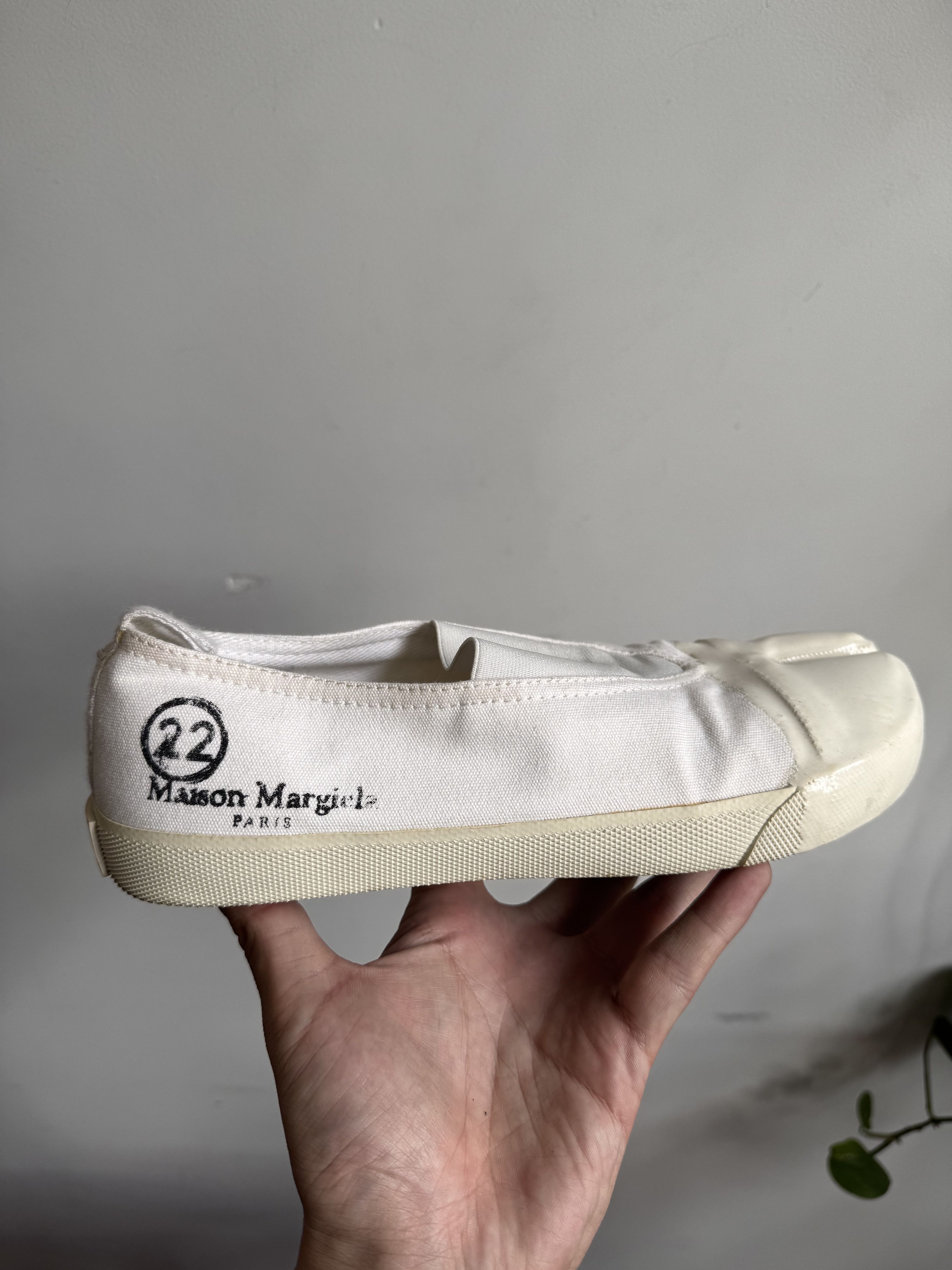 Maison Margiela Masion Margiela Tabi Canvas Rubber Slip on Sneaker Size 37 Size US 7 / IT 37 - 10 Thumbnail