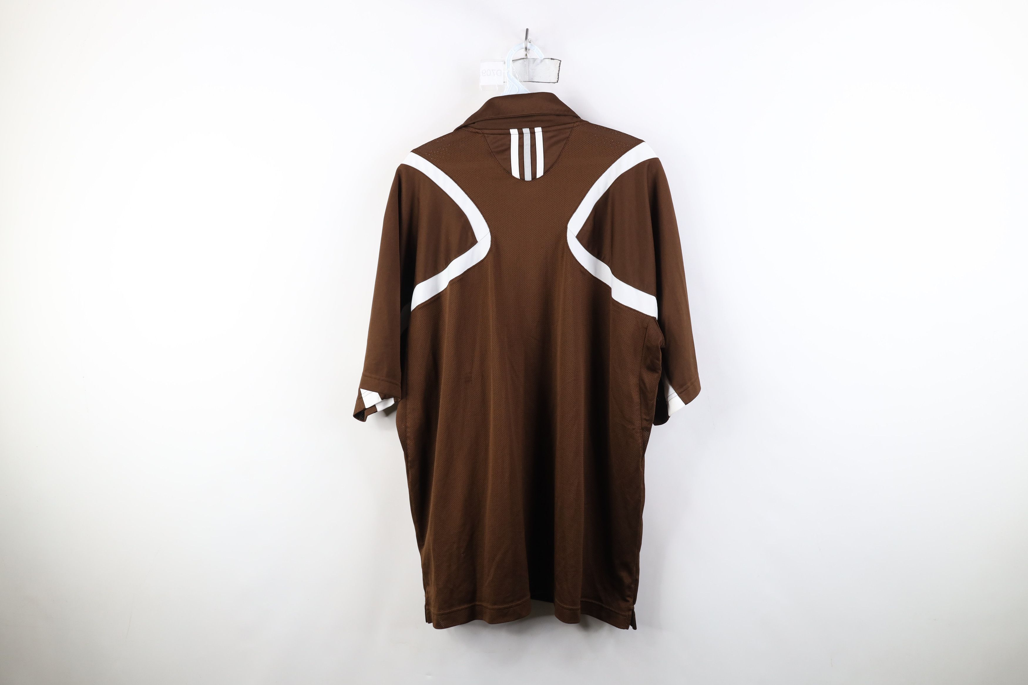 Adidas Adidas Bowling Green State University Football Polo Brown Size US XL / EU 56 / 4 - 14 Thumbnail