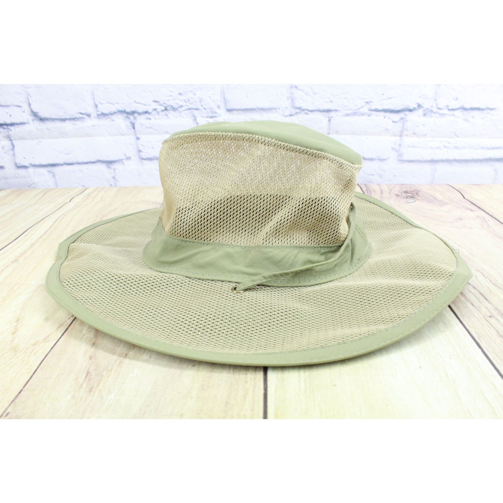 Other Dorfman Pacific Co. Men's Mesh Wide Brim Safari Hat Khaki Si Size ONE SIZE - 5 Thumbnail