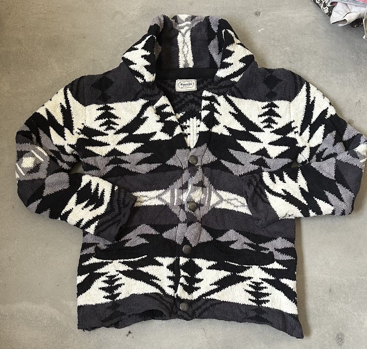 Vintage CONTRIBE SPORTWEAR AZTEC OUTERWEAR Size US L / EU 52-54 / 3 - 1 Thumbnail