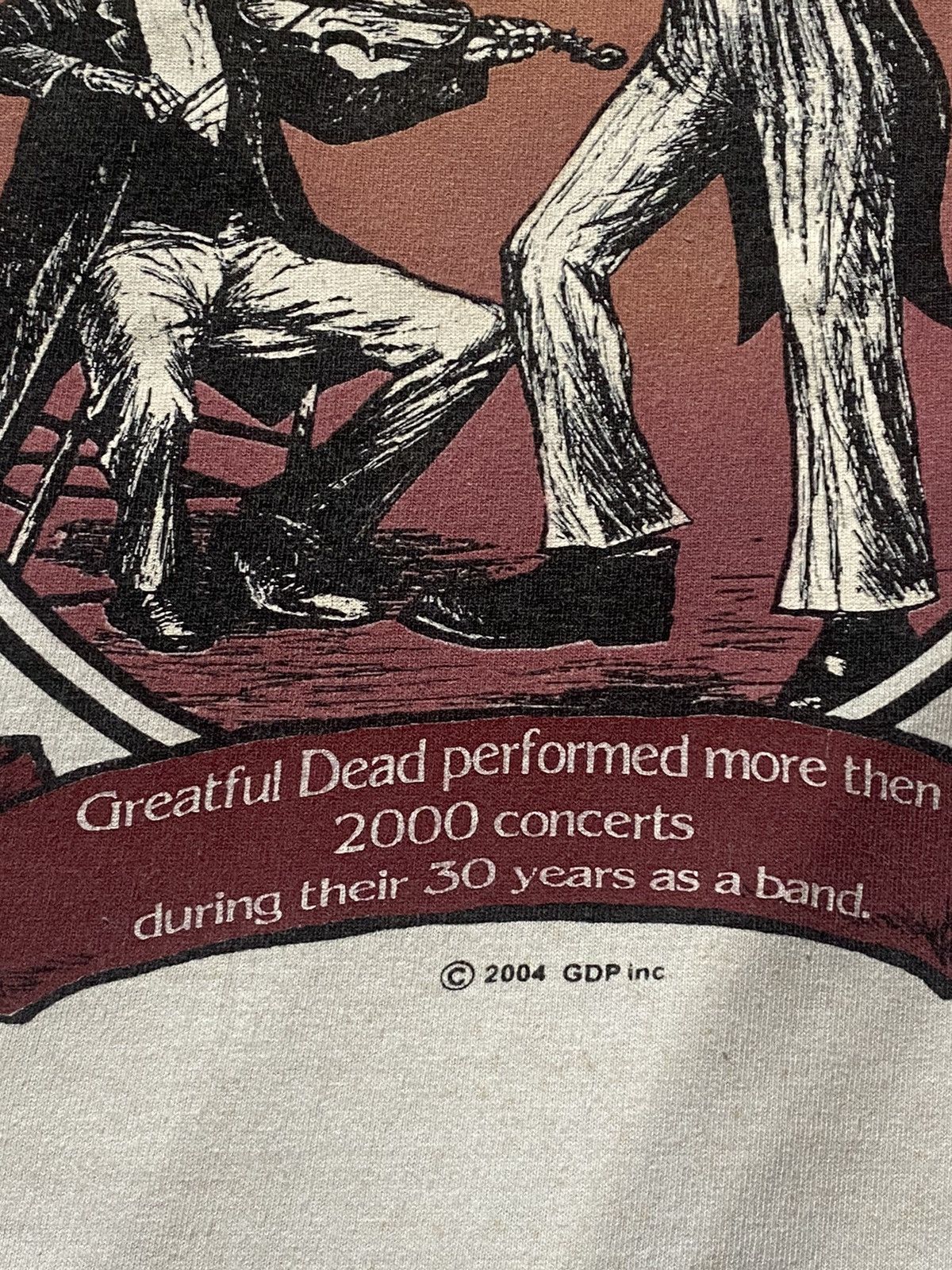 Band Tees × Grateful Dead 2004 Good Ol Grateful Dead Band Violin Skeleton T Shirt Size US M / EU 48-50 / 2 - 5 Thumbnail