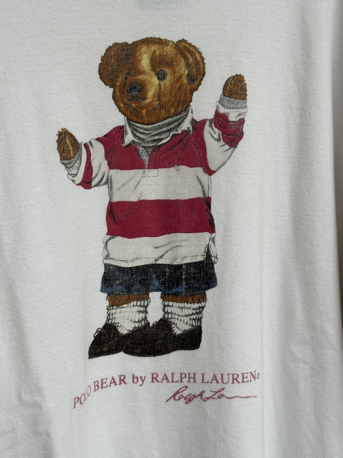 Polo Ralph Lauren Vintage Polo by Ralph Lauren "Bear" T-shirt Size US XXL / EU 58 / 5 - 3 Thumbnail