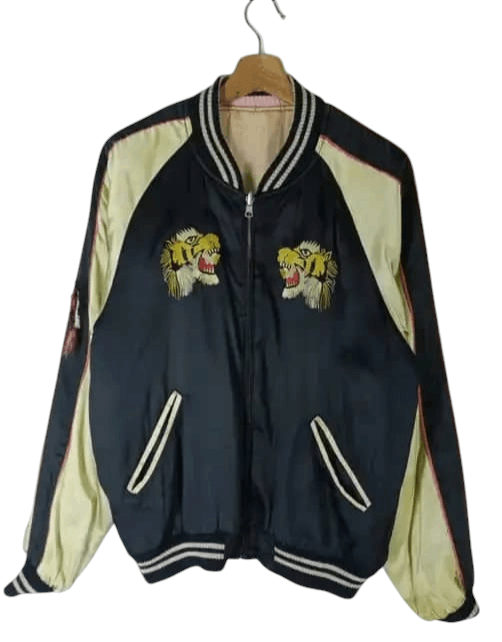 Japanese Brand × Vintage Vintage Sukajan Embroidered Logo Reversible Satin Jacket et Size US M / EU 48-50 / 2 - 2 Thumbnail