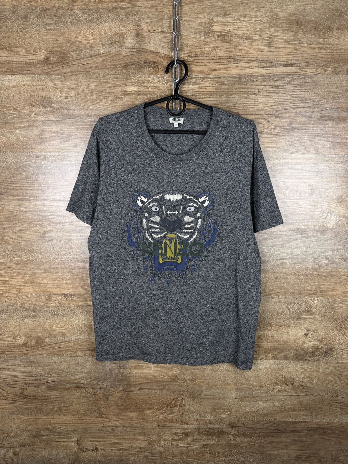Kenzo Mens Vintage Kenzo Paris T-shirt big logo tiger tee luxury Size US L / EU 52-54 / 3 - 1 Thumbnail
