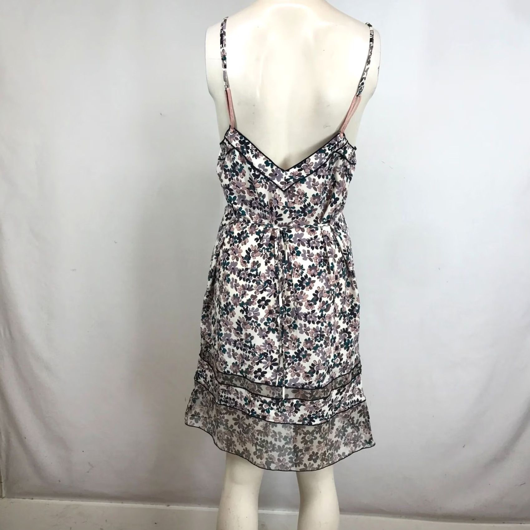 Rag & Bone RAG & BONE - Womens Small Multicolor Spaghetti Strap Necklace Belted Dress Size S / US 4 / IT 40 - 6 Thumbnail