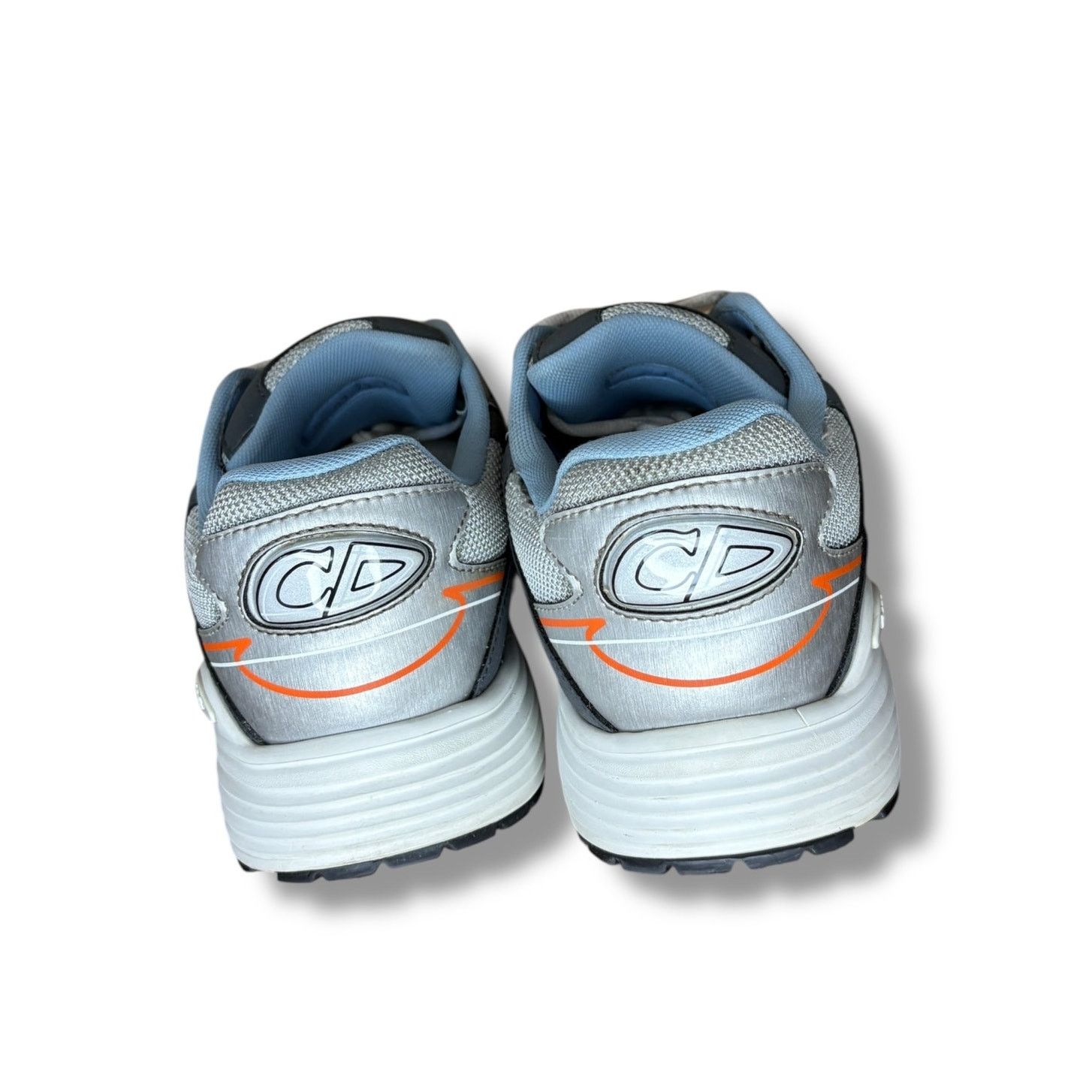 Dior Dior B30 Silver Grey Blue Orange Sneakers | Size 44 (11US) Size US 11 / EU 44 - 6 Thumbnail