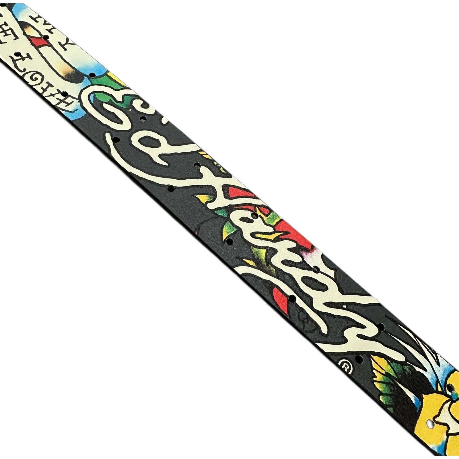 Ed Hardy Ed Hardy Men's My True Love Printed Tattoo Belt Size 42 - 6 Thumbnail