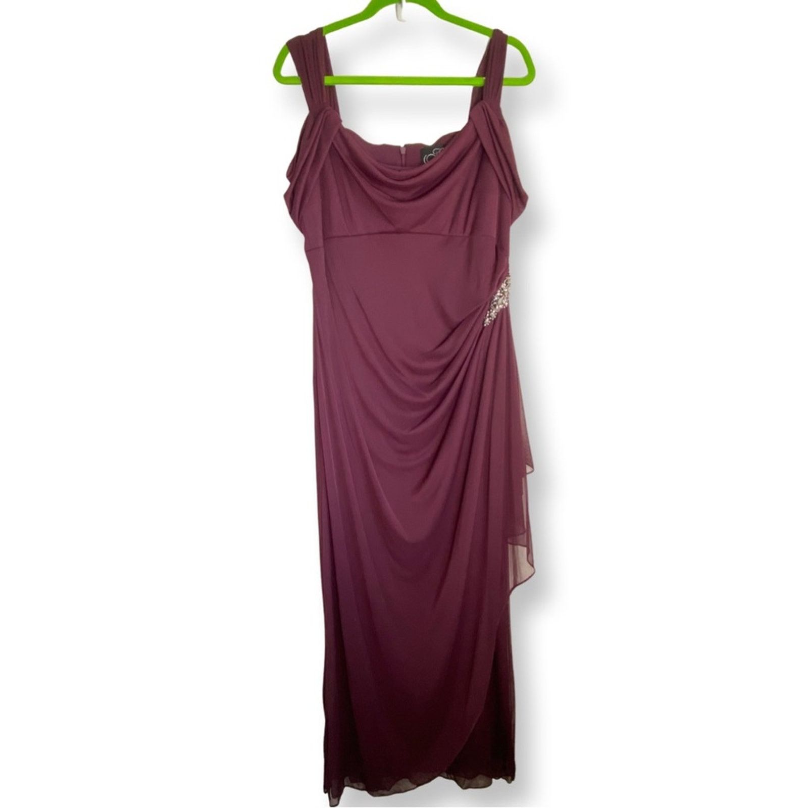 Alex Evenings Alex Evenings Cold Shoulder Cap Sleeve Side Brooch Gown Size XL / US 12-14 / IT 48-50 - 3 Thumbnail
