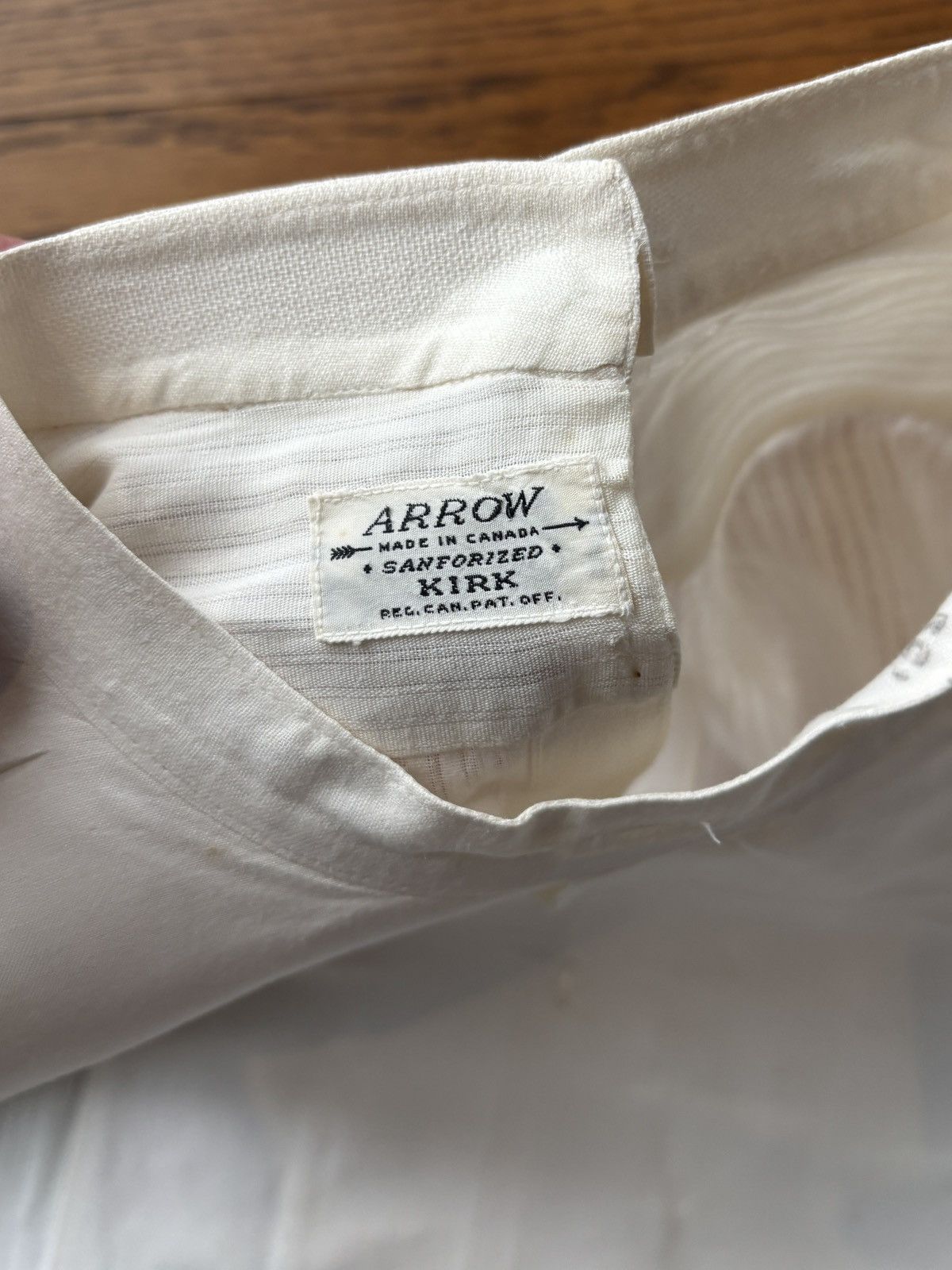Arrow × Vintage 1940s Bib Front Back Button Dress Shirt Vintage Arrow Size US S / EU 44-46 / 1 - 7 Thumbnail