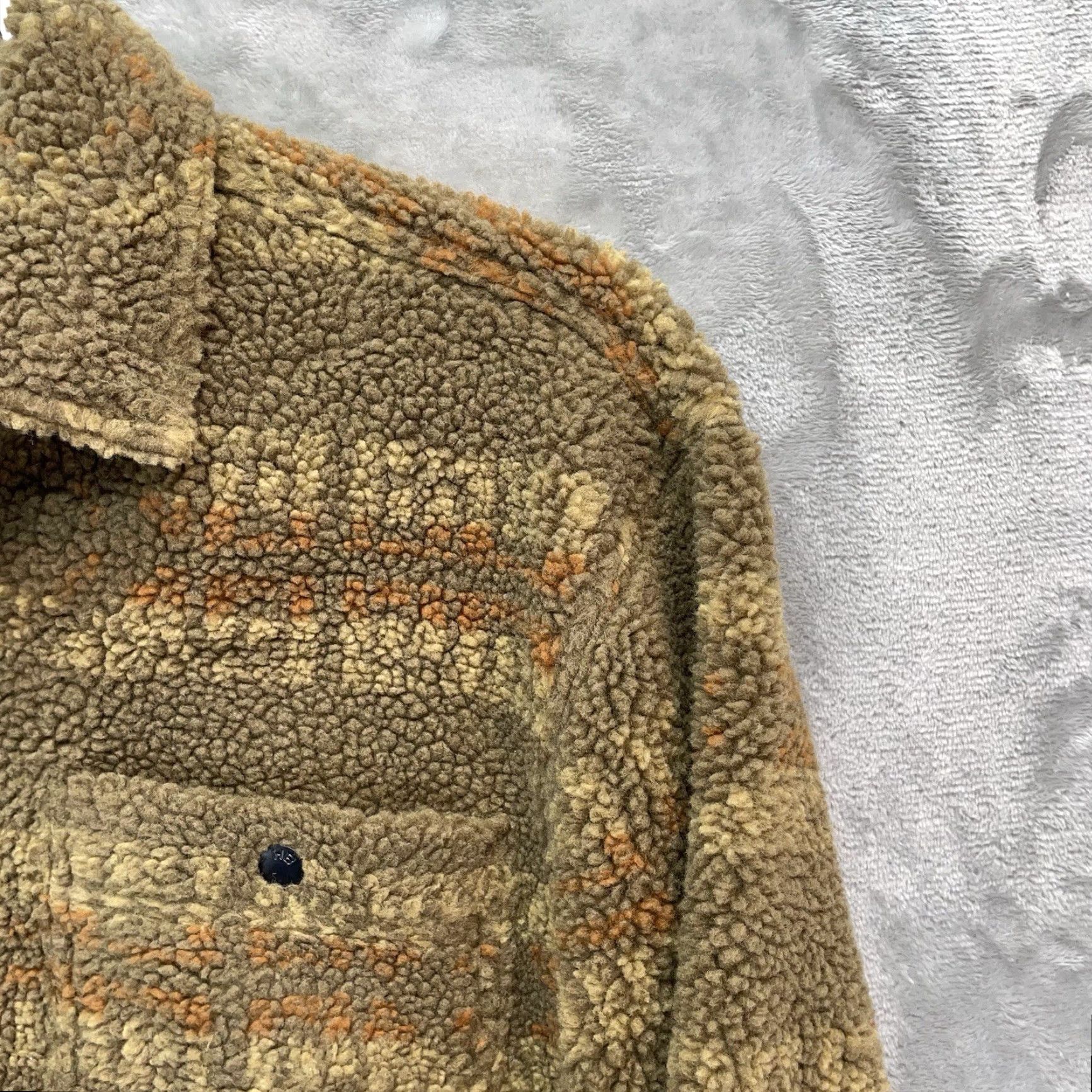 Howler Brothers VINTAGE Howler Brothers Allegheny Overshirt Jacket Men L Striped Brown Polyester Fleece Pockets Snap Button Hunting Hiking Outdoor Western 90s? Size US L / EU 52-54 / 3 - 6 Thumbnail