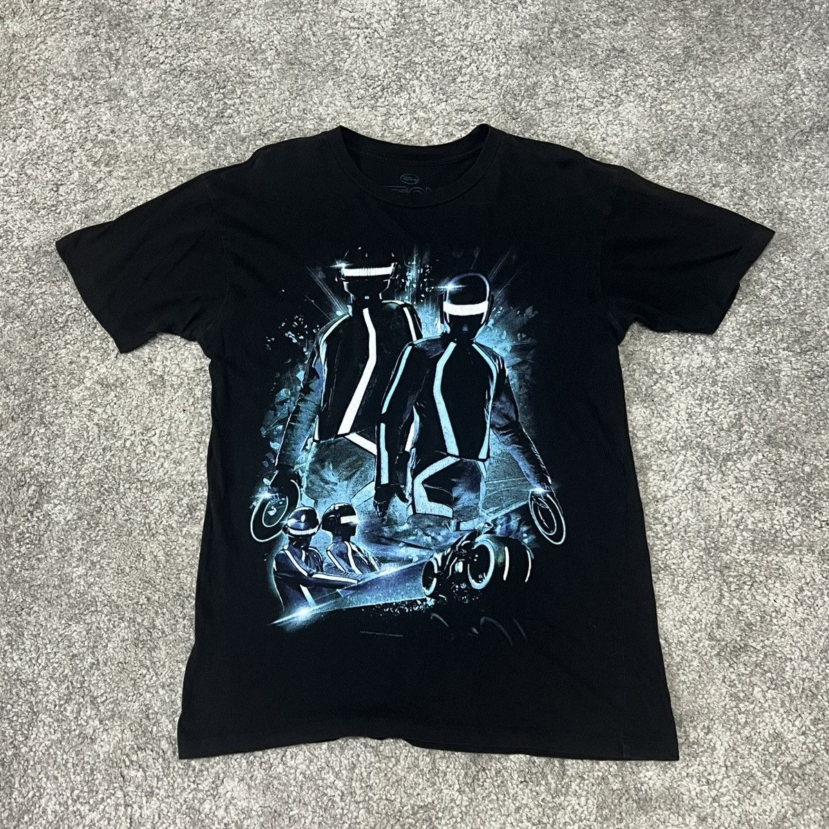 Vintage Daft Punk Tron Legacy Disney T-Shirt Size S