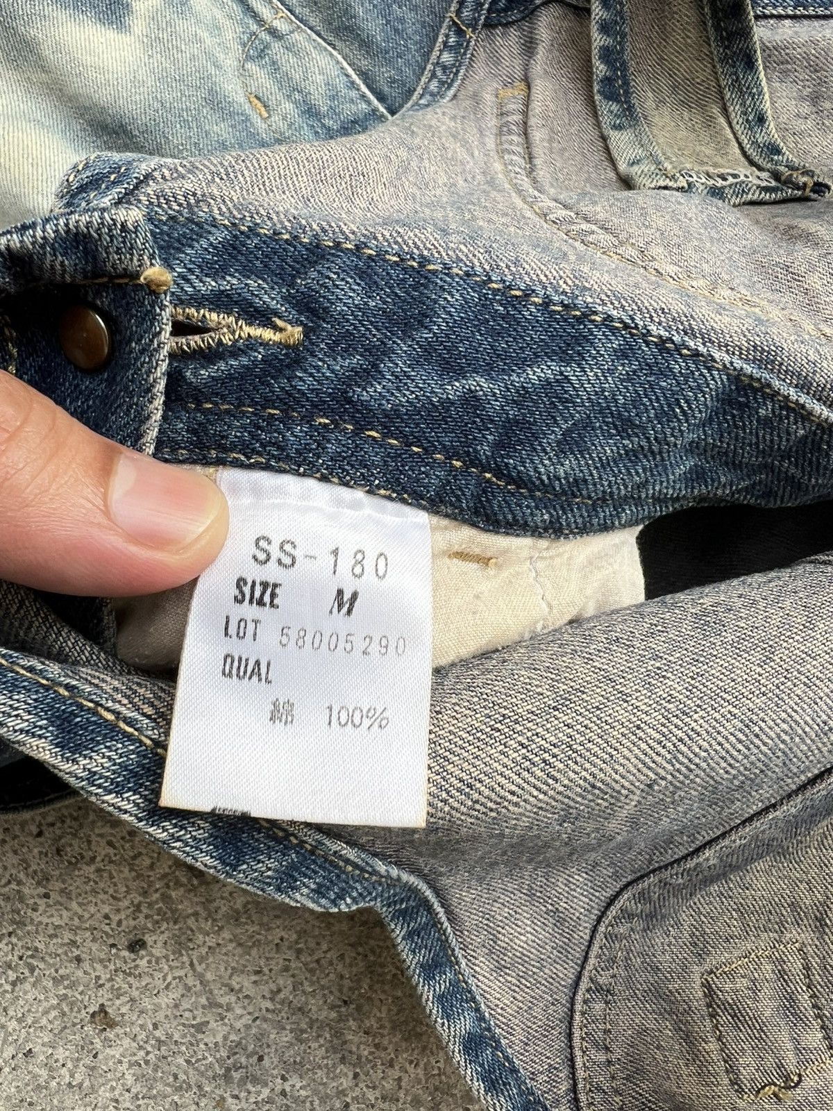 Japanese Brand 💥90’s Bobson Sun Sister Faded Overall Denim Size US 32 / EU 48 - 20 Thumbnail