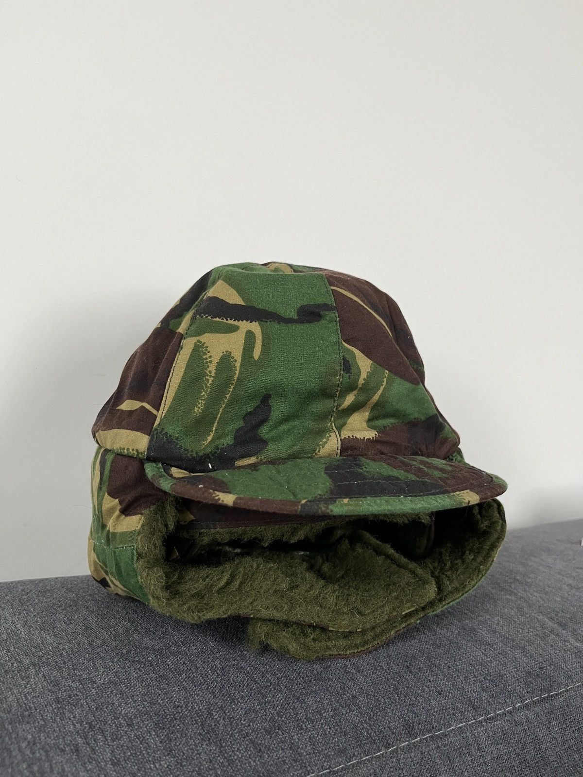 Vintage Kurt Cobain Style DPM Camo Trapper Hat Military Ushanka Size ONE SIZE - 12 Thumbnail