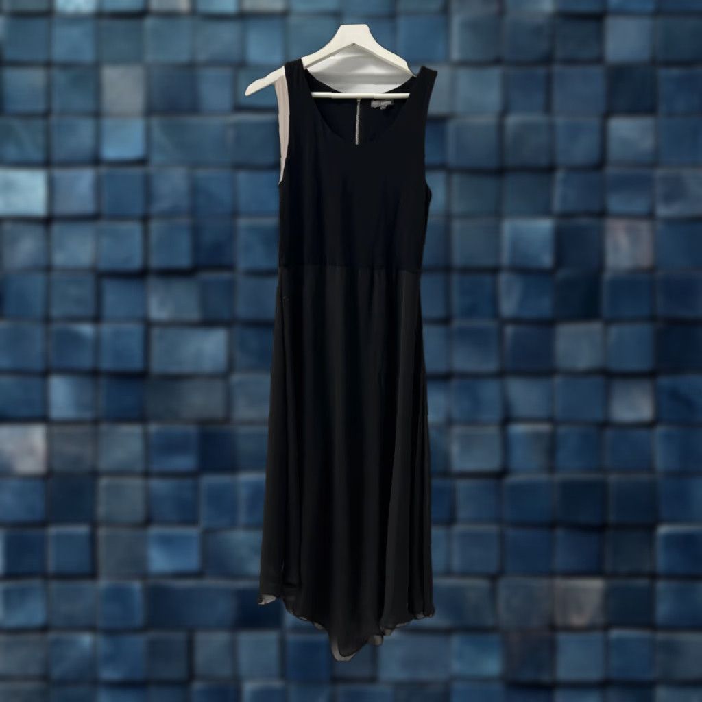 Vince Camuto Vince Camuto Dress A-Line Women XS Knee Length Black Charcoal Color Blocking Lined Rear Zip Spring Summer Women’s XS Size XS / US 0-2 / IT 36-38 - 1 Thumbnail