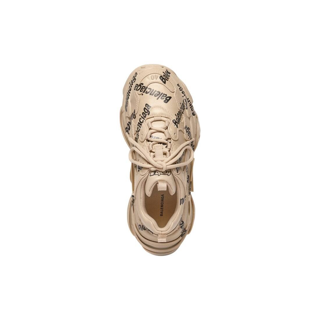 Balenciaga o1mt1gz0325 Triple S Logotype Sneakers in Beige Size US 6 / IT 36 - 6 Thumbnail