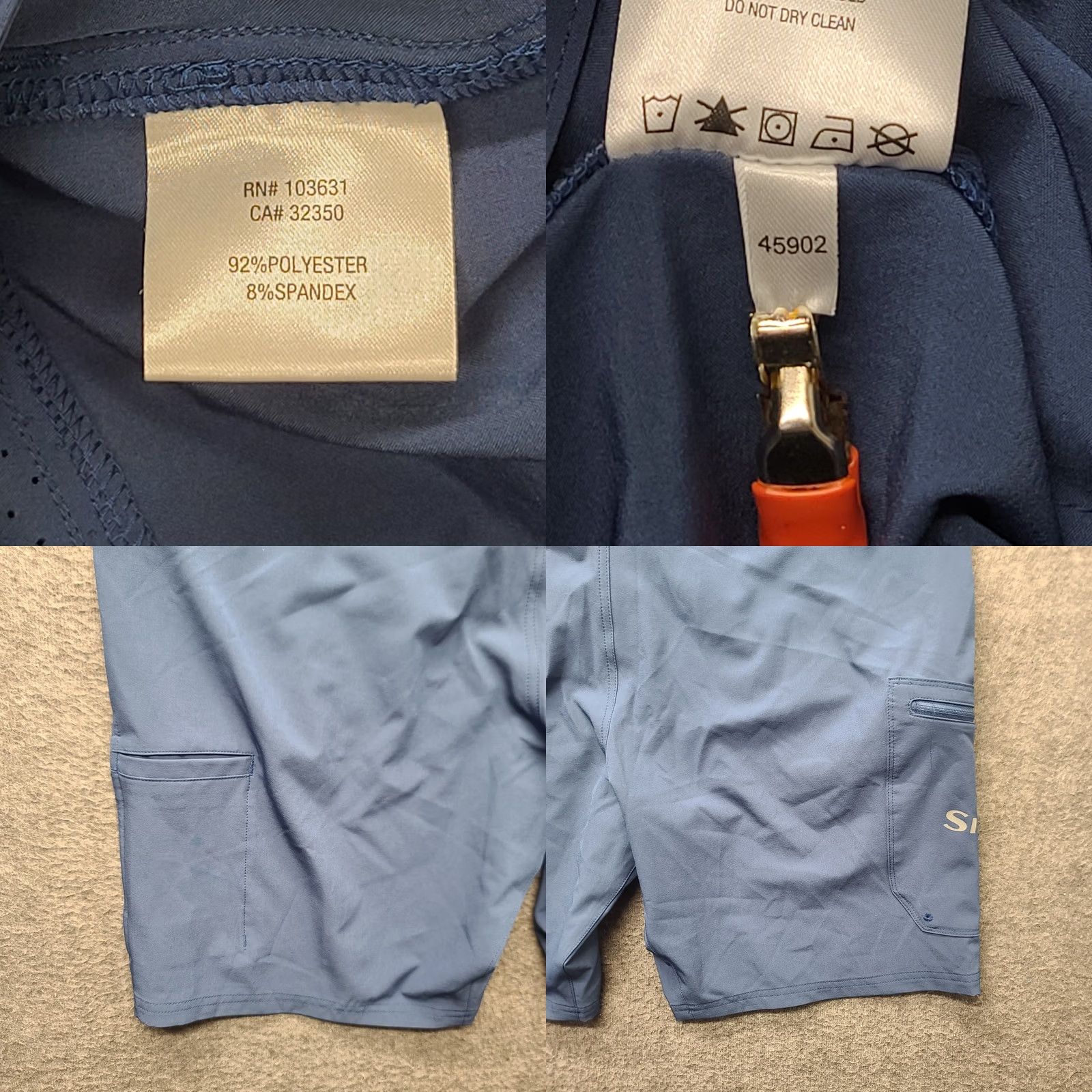 Vintage Simms Seamount Shorts Men 38 Blue Quick Dry Cargo Pocket Fishing Board Size US 38 / EU 54 - 9 Thumbnail