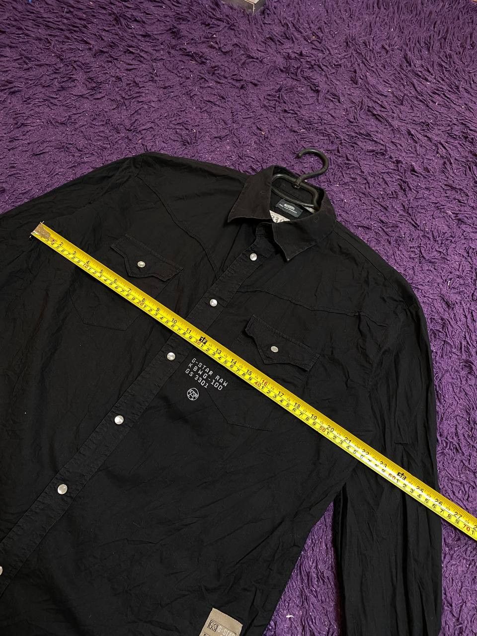 G-Star crazy Y2K GS3301 shirt black G-Star Raw Vintage big print Size US XL / EU 56 / 4 - 15 Thumbnail