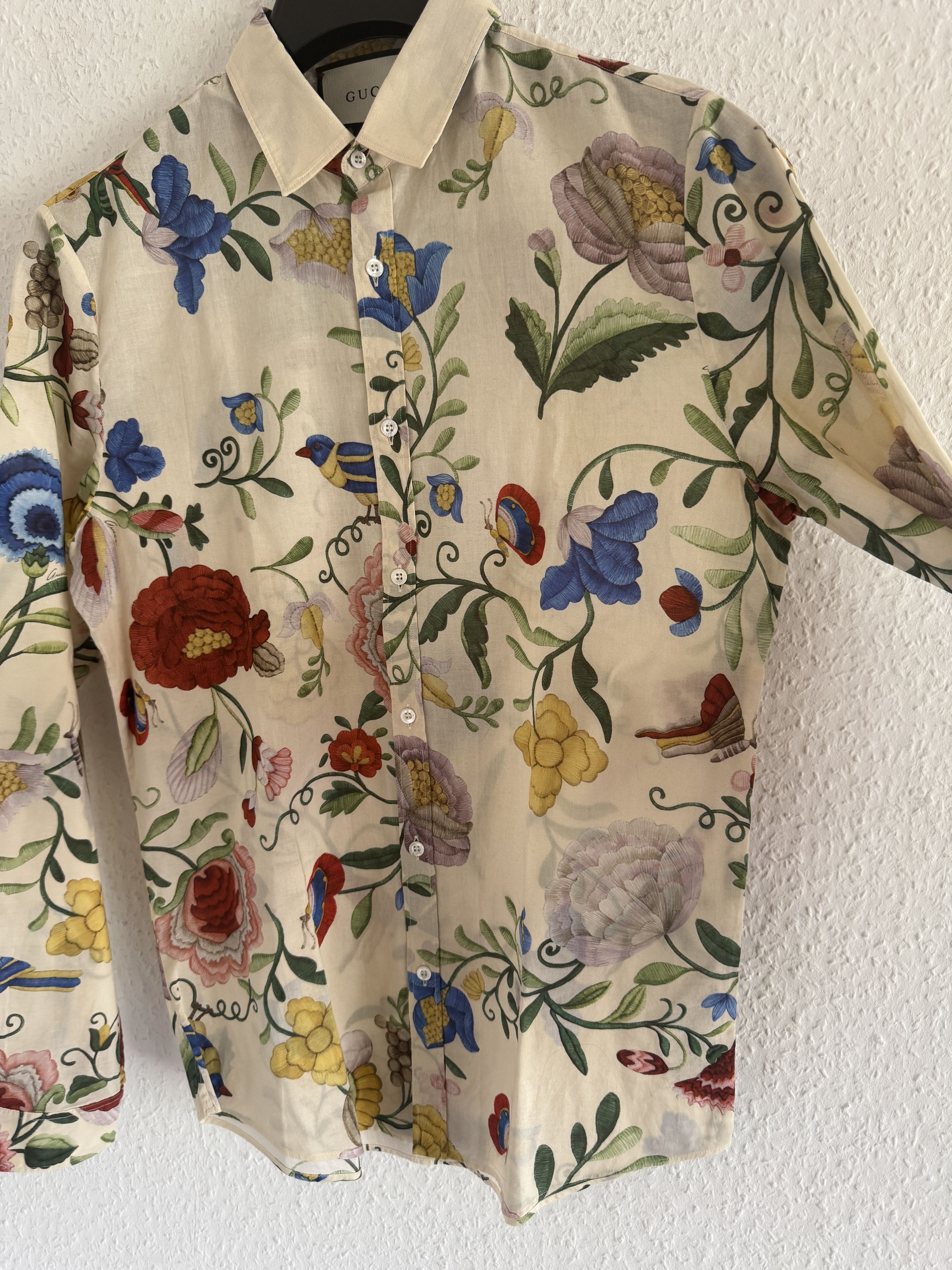 Gucci Duke Floral Button-Up Shirt Size US M / EU 48-50 / 2 - 9 Thumbnail