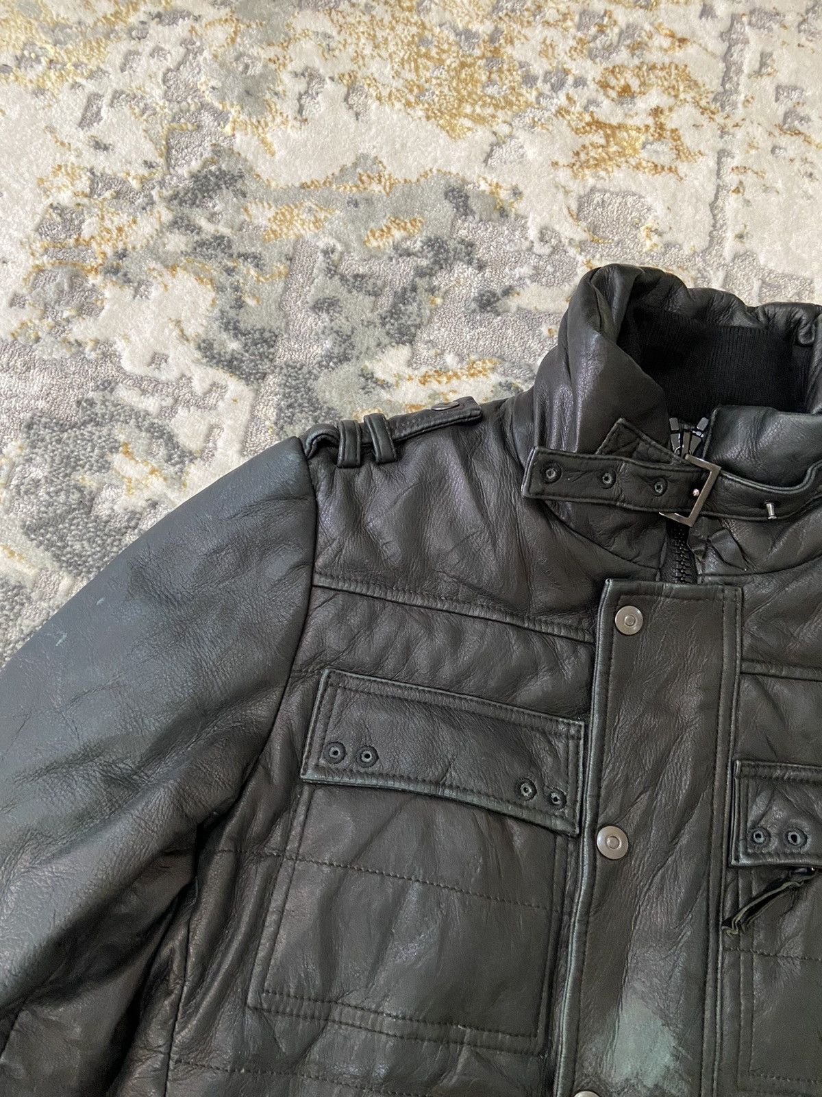 Leather × Mastermind Japan × Roen CRAZY RARE ROEN MASTERMIND BIKER LEATHER JACKET Size US S / EU 44-46 / 1 - 7 Thumbnail