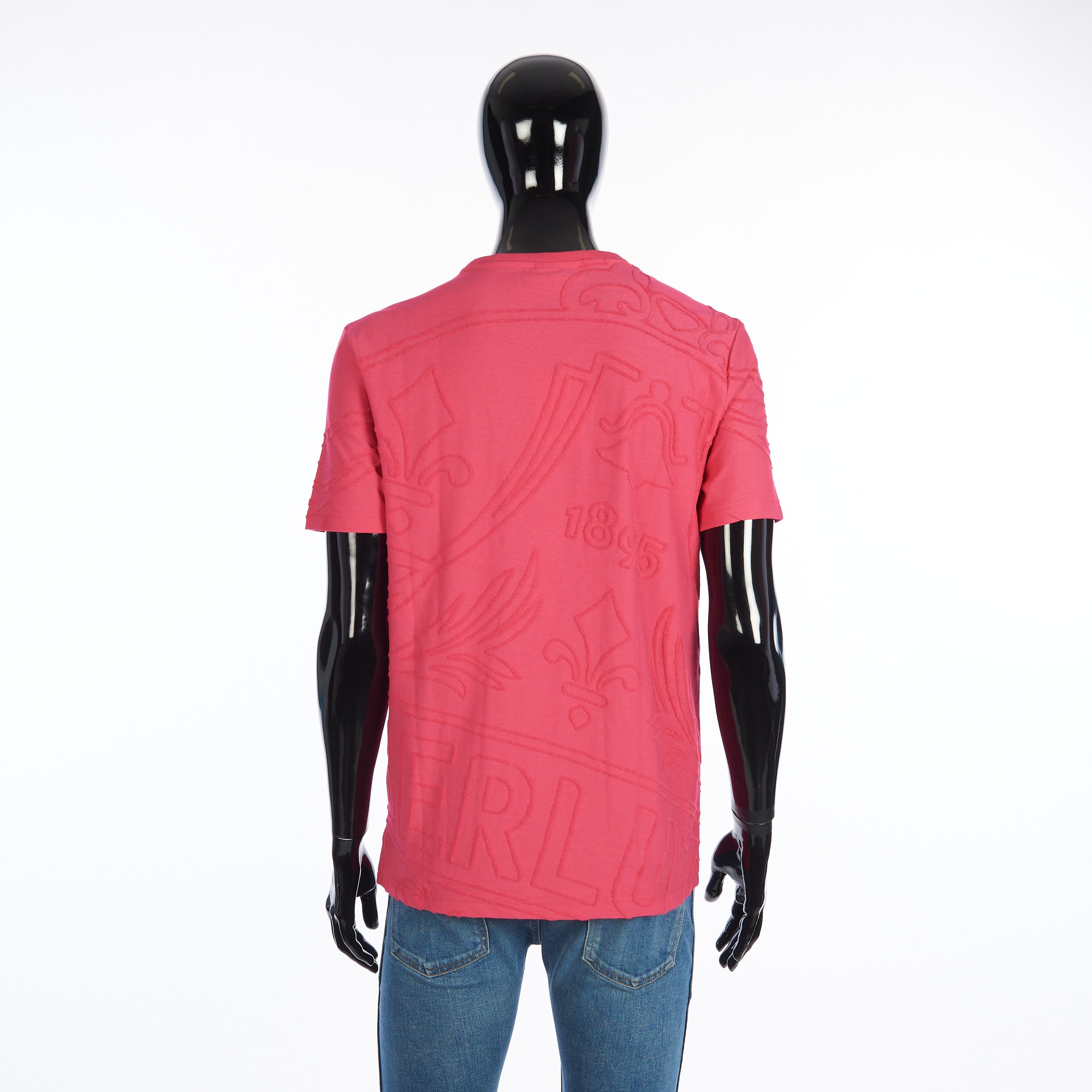 Berluti Iconic Scritto Tshirt In Pink Cotton Terry Size US S / EU 44-46 / 1 - 5 Thumbnail