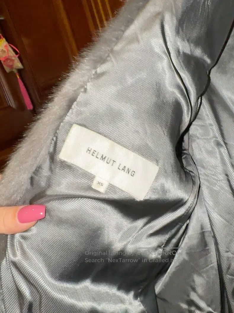 Helmut Lang Helmut Lang Gray faux fur coat Size S / US 4 / IT 40 - 2 Thumbnail