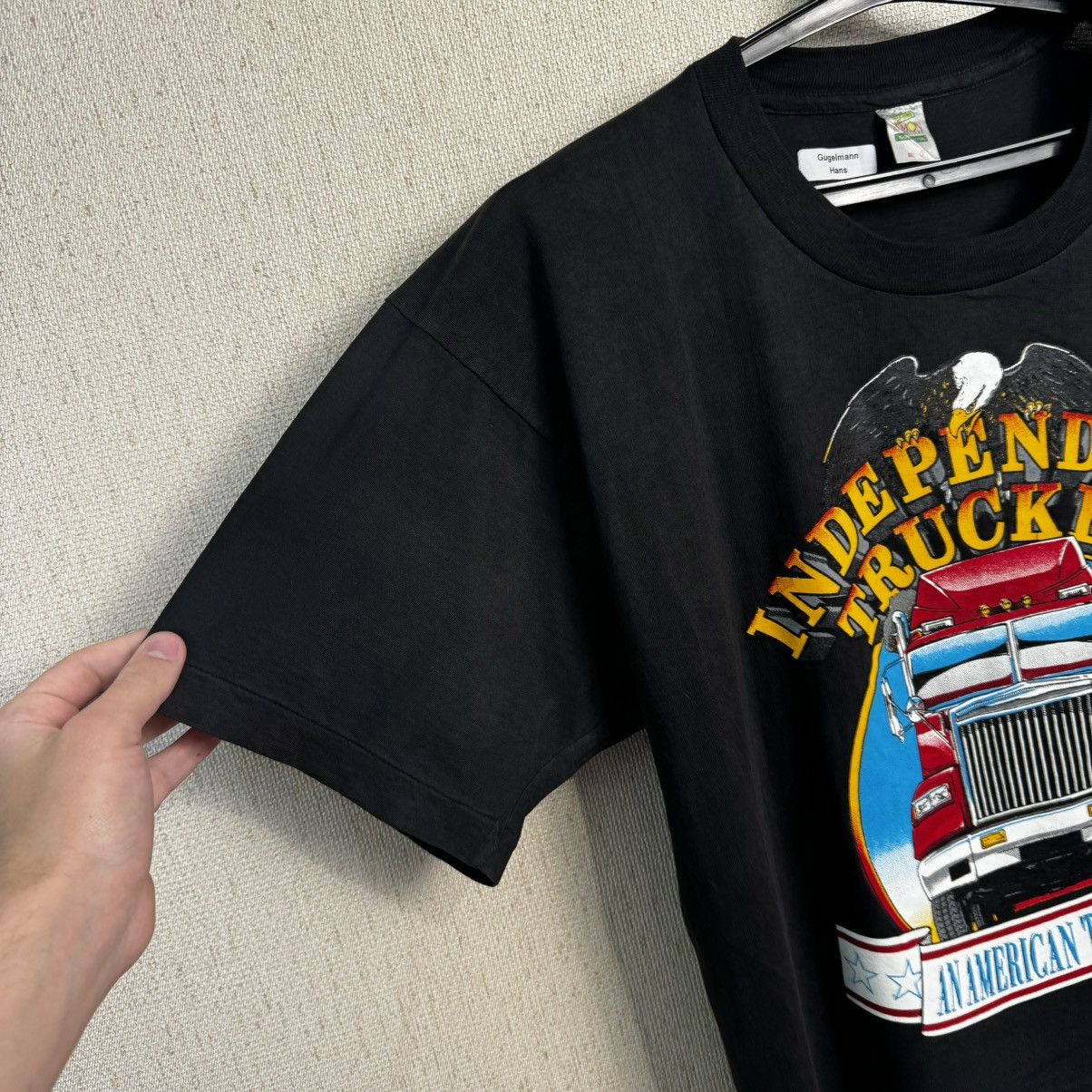 Harley Davidson × Vintage Vintage Independent Trucker T shirt Eagle USA 3D Emblem XL Size US XL / EU 56 / 4 - 14 Thumbnail