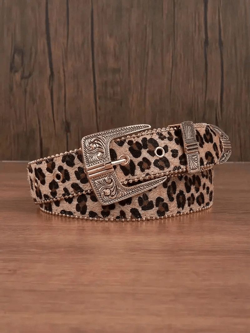 Other 112 cm 2000s style leopard cheetah print belt Size ONE SIZE - 1 Thumbnail