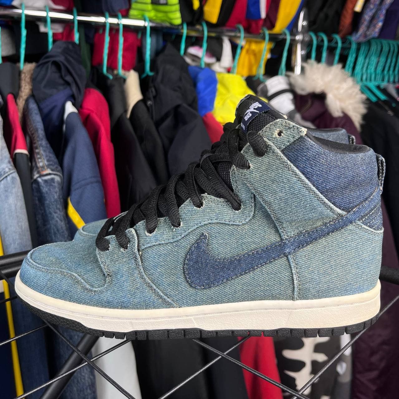 Nike Nike SB Dunk High-Pro Premium Denim Sneakers Size US 7 / EU 40 - 2 Thumbnail