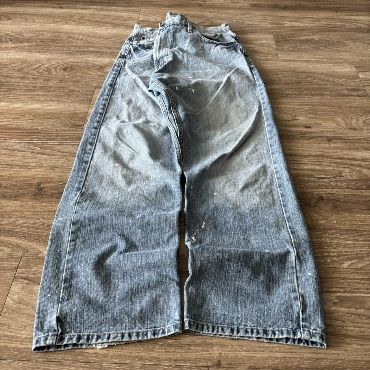 Vintage Crazy Vintage Y2K/2000s Grunge Light Wash Skater Denim Jeans! 38x30 Size US 38 / EU 54 - 3 Thumbnail