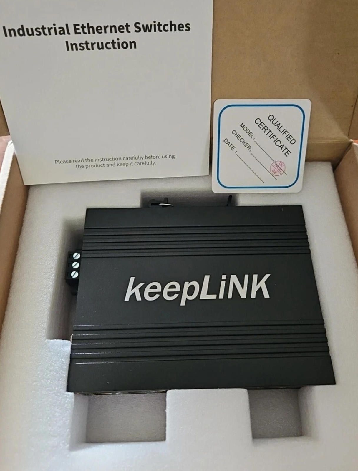 Keeping NY Everywhere 8-Port Industrial Ethernet Switch, Keeplink Kp-9000-45-5tp Size ONE SIZE - 8 Thumbnail